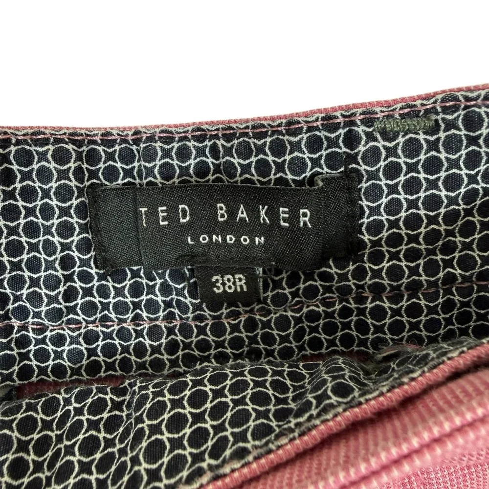 Ted Baker London Mens Pink Textured Chino Shorts Size 38R Actual 37